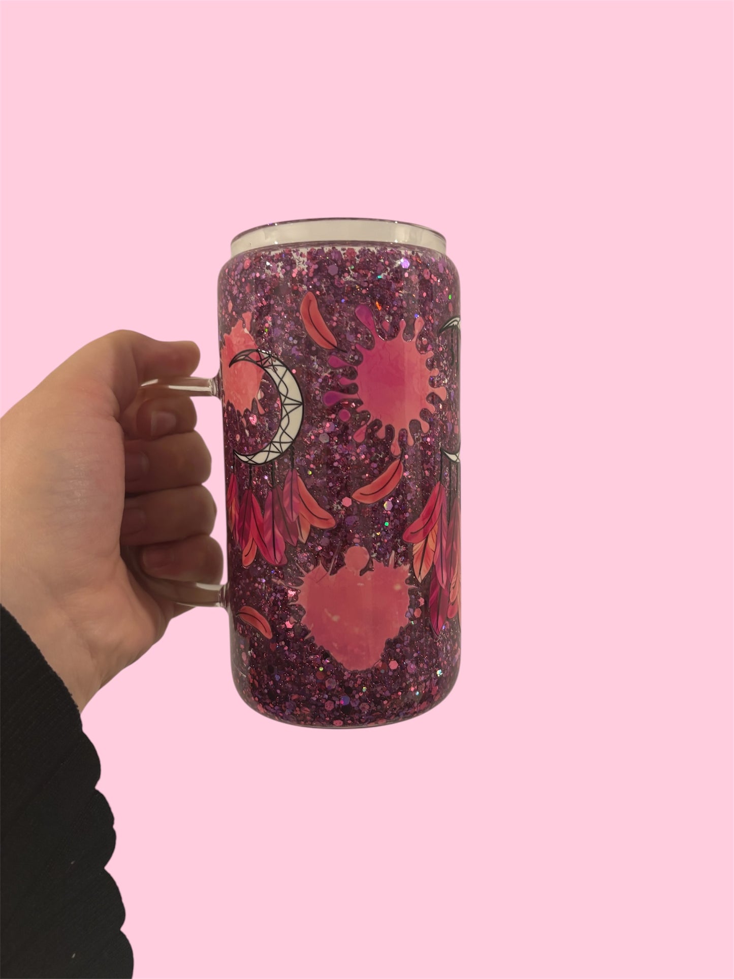 Glass Pre-Made Snowglobe Tumber