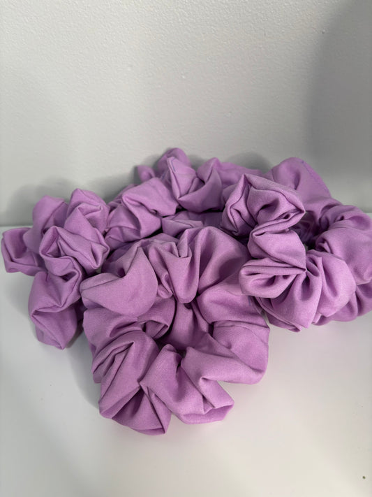 Purple Cotton Scrunchie