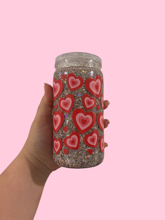 Pre-Made 16oz Snowglobe Tumbler