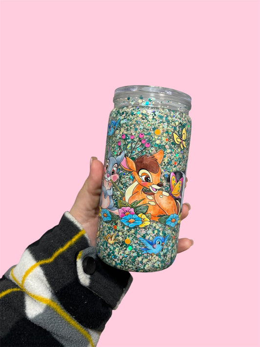 16oz Pre-Made Snowglobe Tumbler