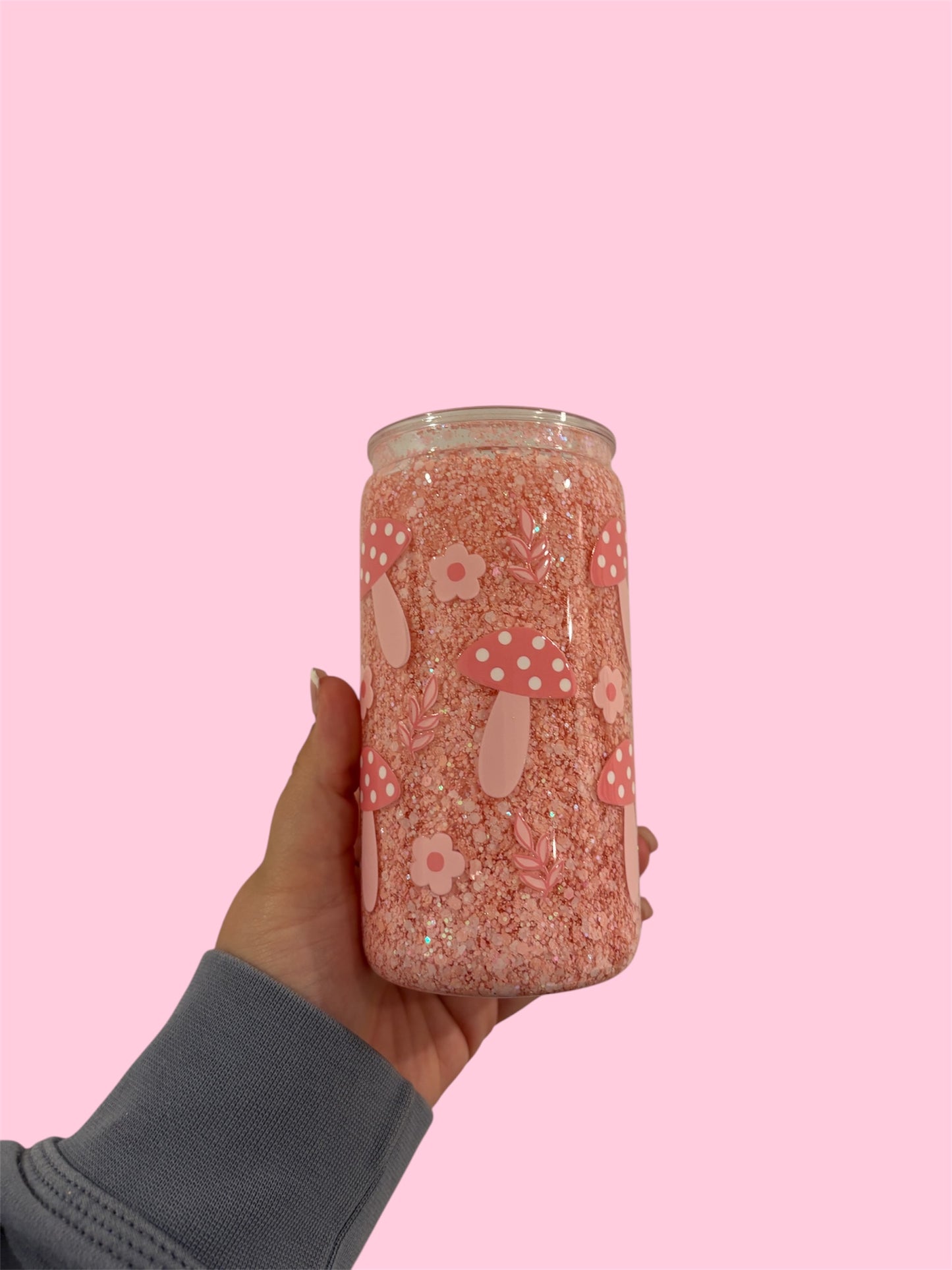 Pre-Made 16oz Snowglobe Tumbler