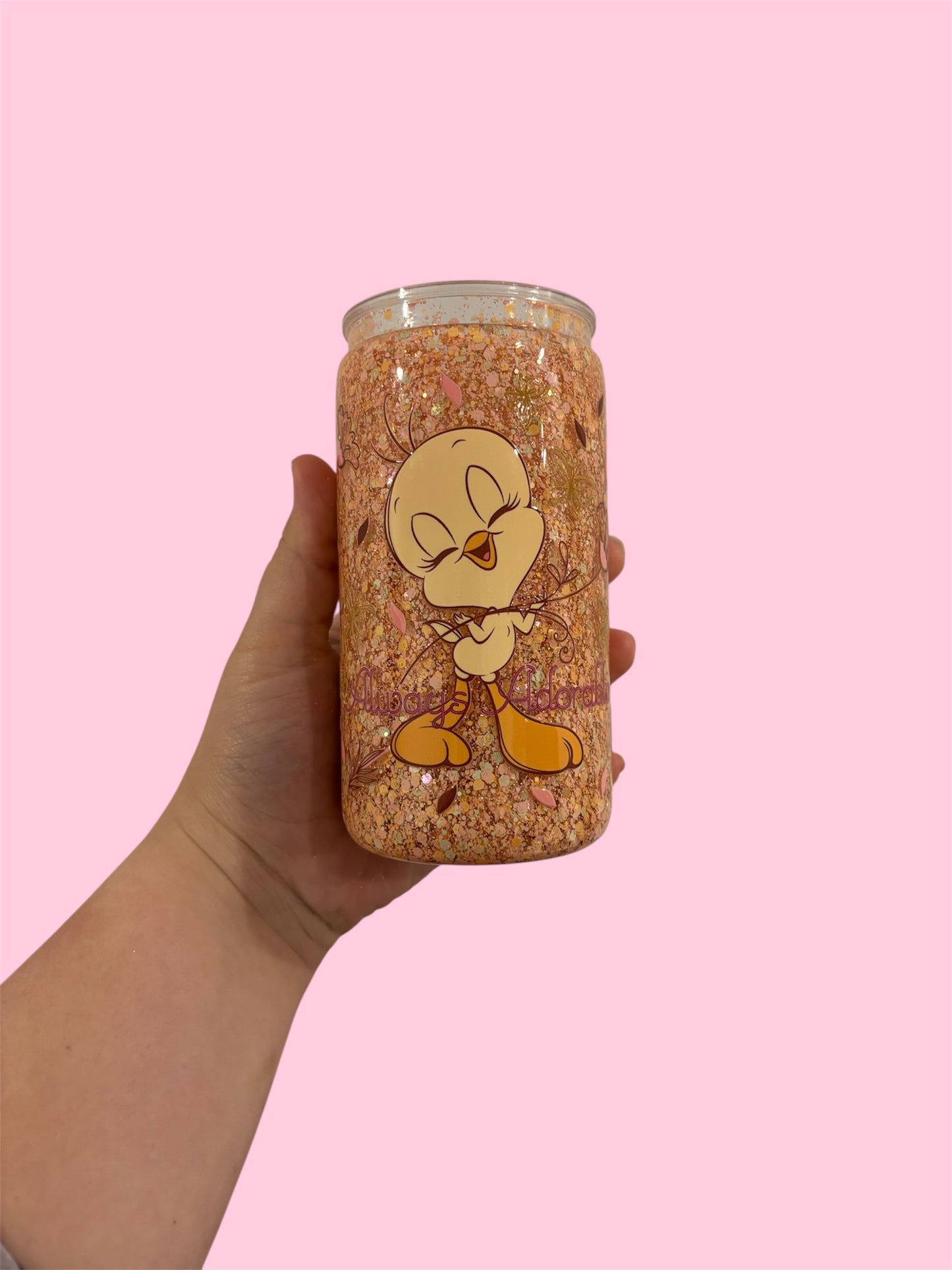 Pre-Made 16oz Snowglobe Tumbler