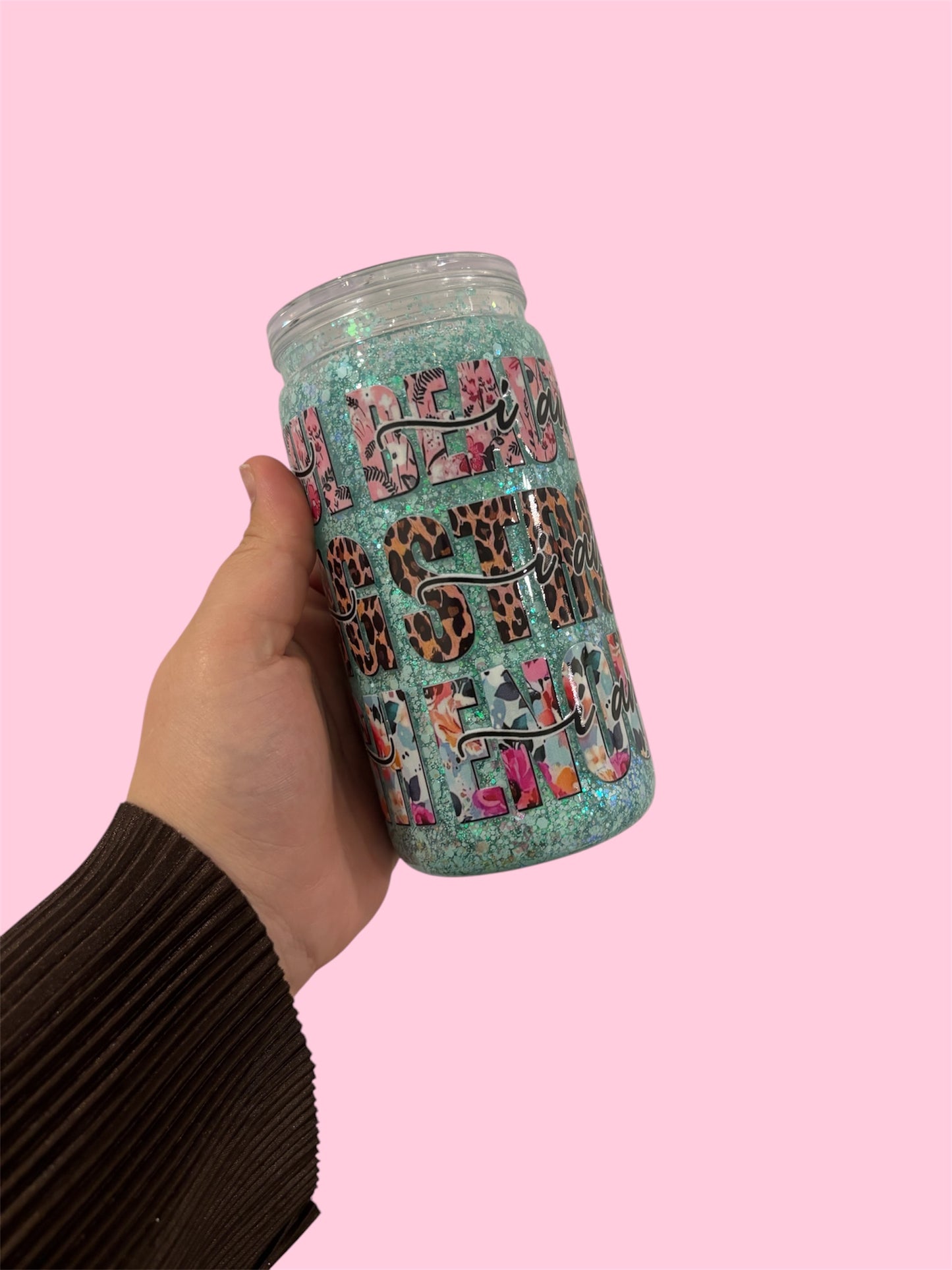 Pre-Made 16oz Snowglobe Tumbler