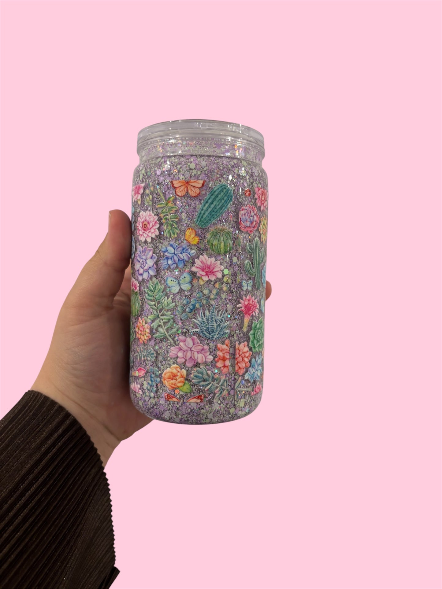 Pre-Made 16oz Snowglobe Tumbler