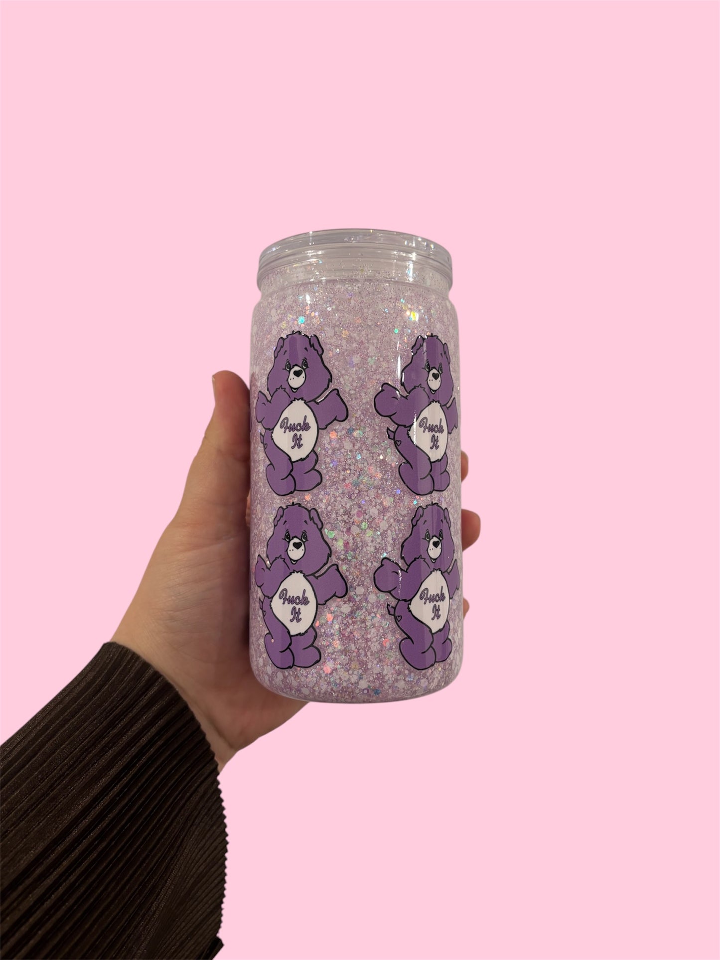 Pre-Made 16oz Snowglobe Tumbler