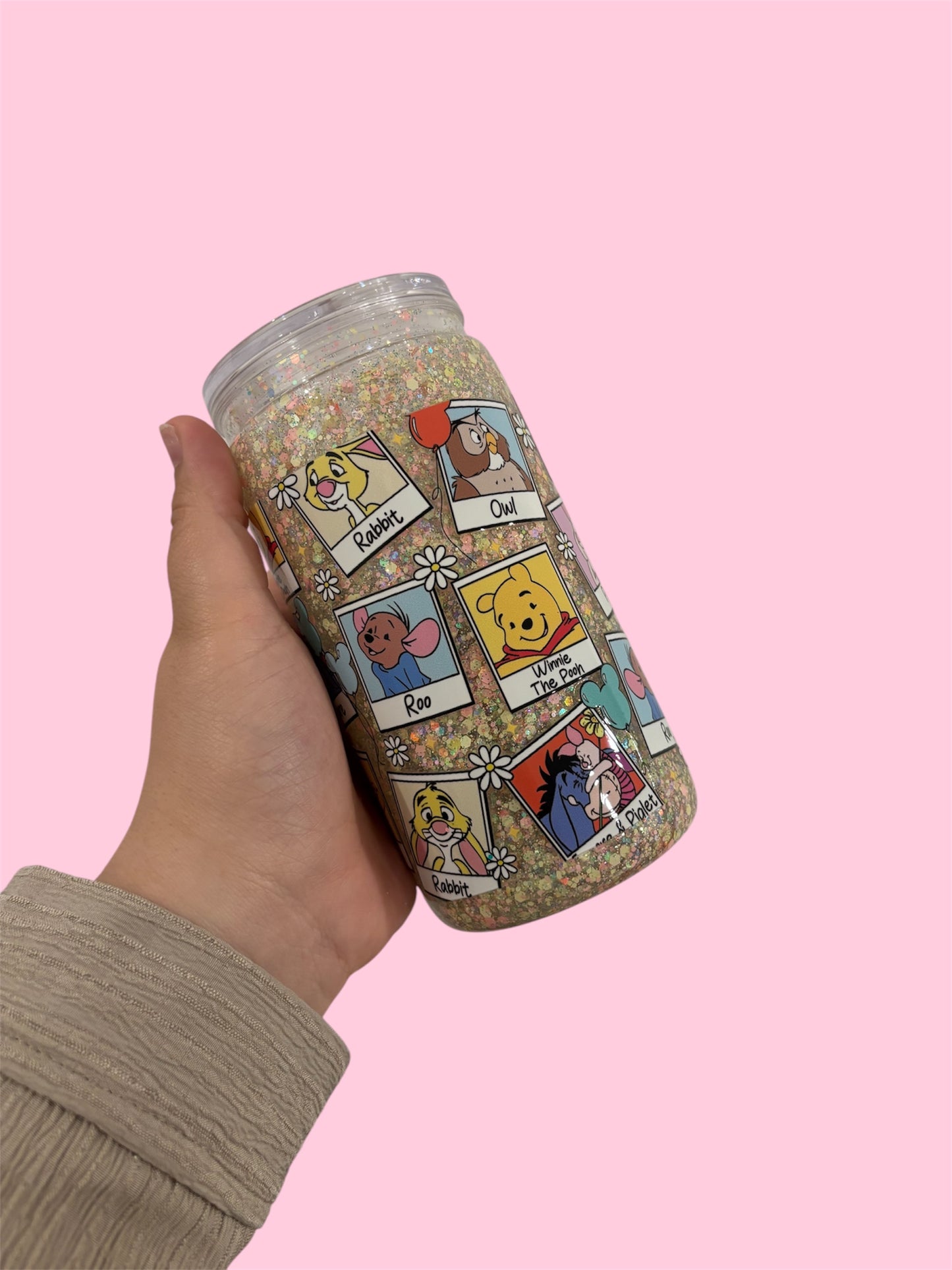 Pre-Made 16oz Snowglobe Tumbler