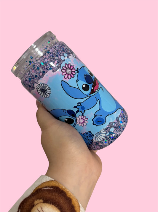 16oz Pre-Made Snowglobe Tumbler
